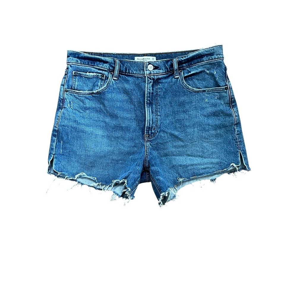 Abercrombie & Fitch Mom Short High Rise Medium Wash, Size 32